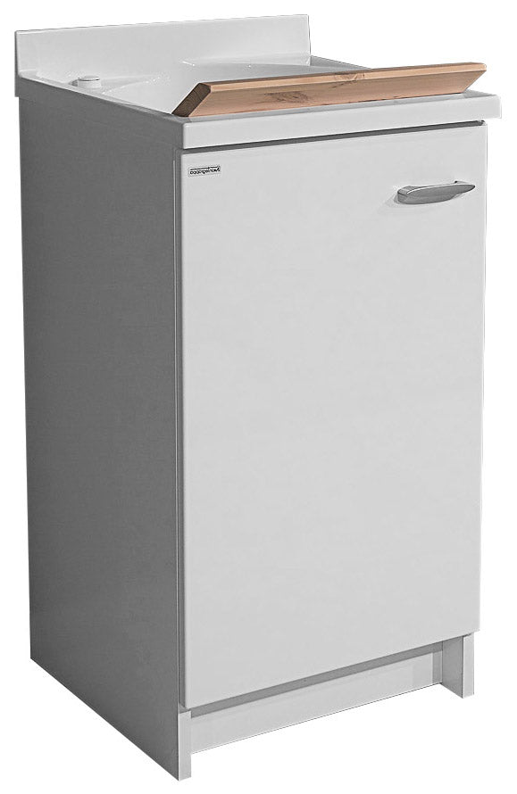 sconto Mobile Lavatoio 45x50x85cm Anta Asse in Legno Montegrappa Marella Bianco Sinistra