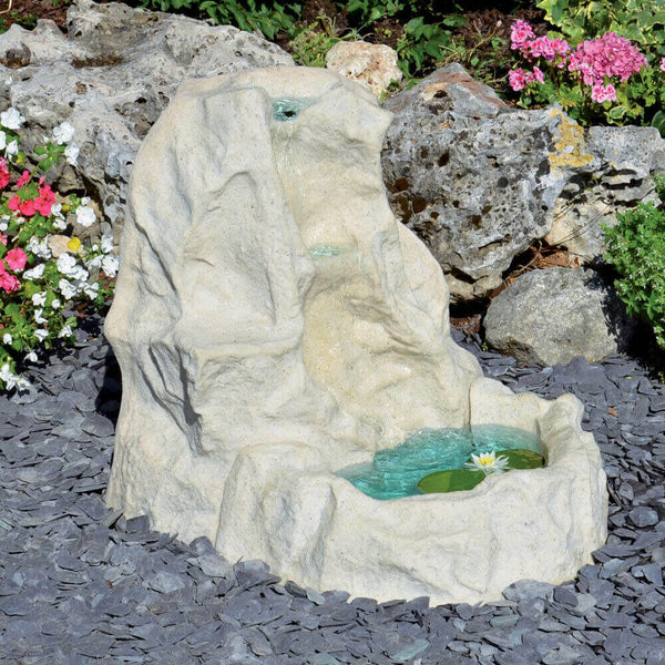 Cascata Artificiale Marmo da Giardino 90x68x83 cm in Vetroresina con Pompa online