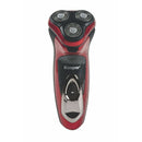 Rasoio Elettrico Ricaricabile 3 Testine Oscillanti Kooper Figaro Rosso