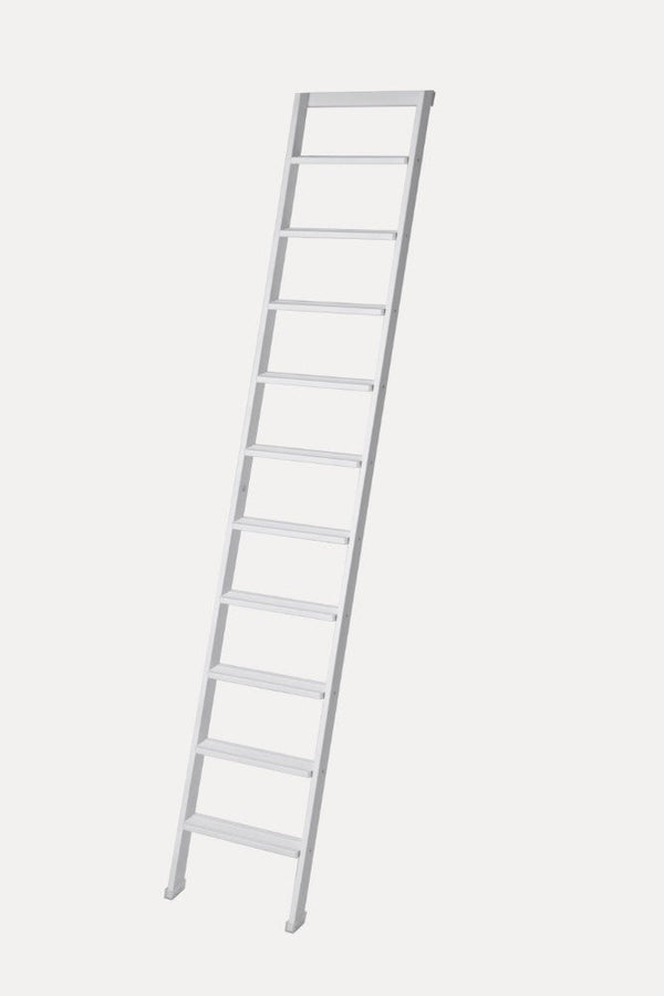 sconto Scala Appoggio in Legno 10 Gradini H250 cm Laccato Bianco