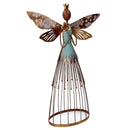 Fatina metallo con fiore oro cm 38,7x16xh66,7