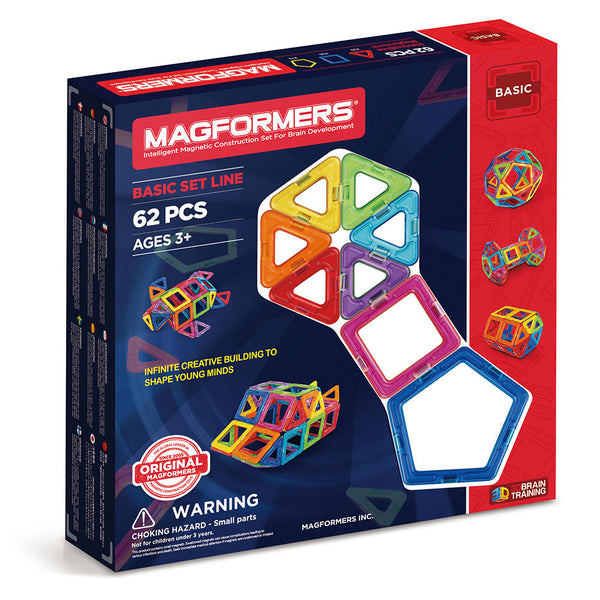 Costruzioni Magnetiche 3D Gioco Calamitato 62 Pezzi Magformers 62 Set acquista