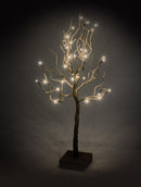 Albero di Natale Luminoso 32 LED in Carta H53cm Marrone