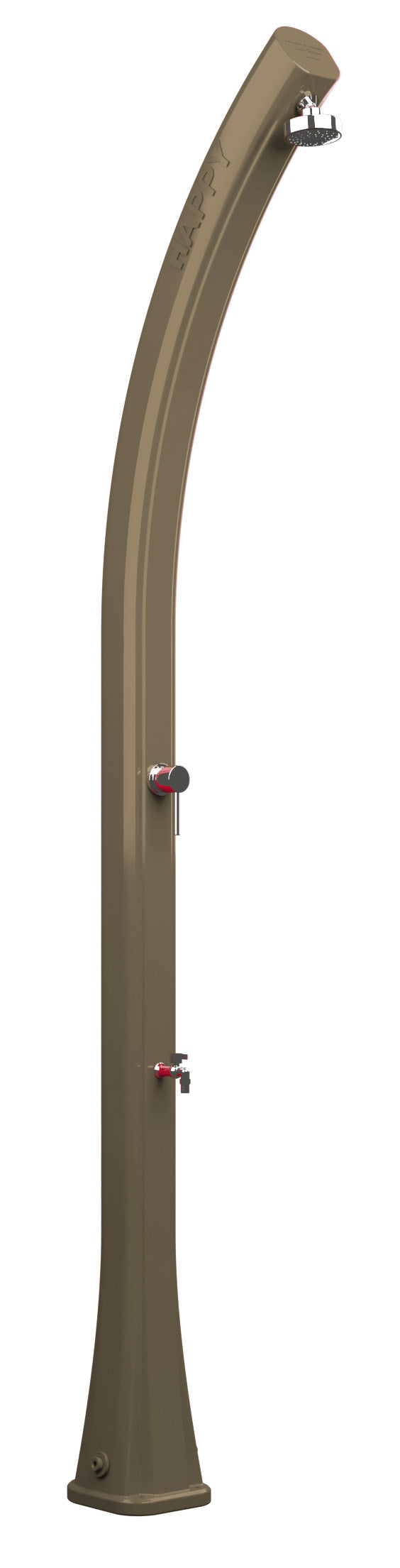 Doccia Solare da Esterno Giardino 23L Miscelatore e Lavapiedi Arkema Happy Dove Grey