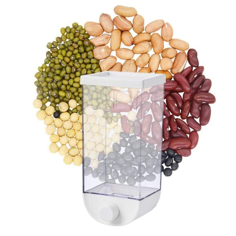 Contenitore Dispenser per Cereali Frutta Secca 1,5 Kg Bianco