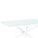 Tavolo da Pranzo 160x79x90 cm in Vetro Temperato