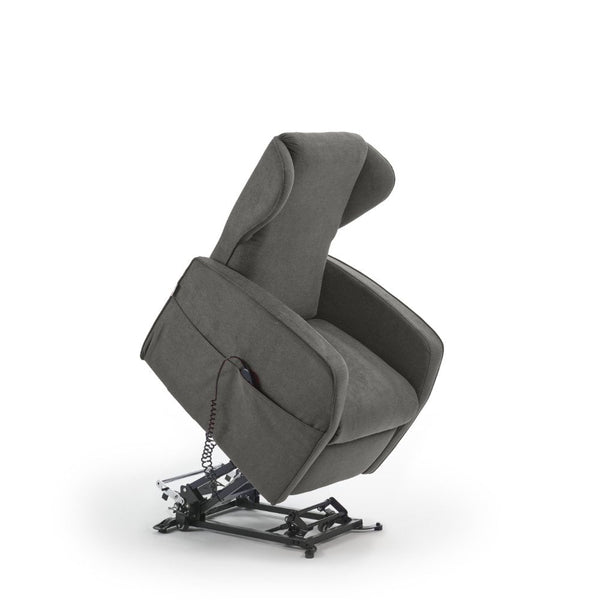 acquista Poltrona Alzapersona Elettrica 2 Motori 73x101x86 cm Adele in Microfibra Dispositivo Medico 1 Grigio