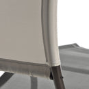 Dondolo da Giardino Rocking Lounge Duo S 197x140x176 cm con Parasole in Textilene Beige e Nero      