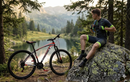 Bicicletta Mountain Bike MTB Ragazzo 29" 21V in Acciaio Nero e Rosso Fluo