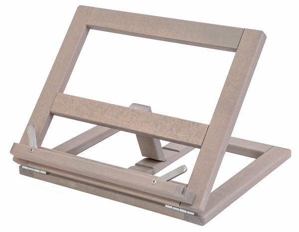 Leggio Pieghevole 27x33x21 cm in Legno Grigio Chiaro sconto