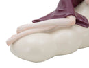 Statuetta Dolly su Nuvola 25x11x16 cm in Resina Rosso