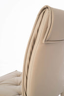 Set 4 Sedie 44x56x91 cm in Similpelle Tortora