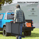 Lettino Prendisole da Giardino Pieghevole 72x158x84 cm Reclinabile in 5 Posizioni in Metallo e Textilene Grigio  