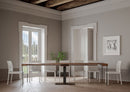 Consolle Allungabile 90-290x40x77 cm in Nobilitato Marrone