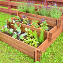 Letto per Orto Fioriera Rialzato 120x120x40 cm in Legno