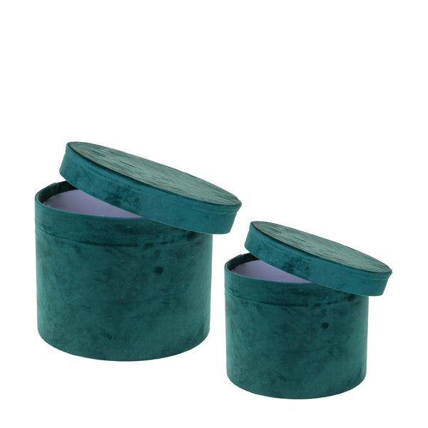 acquista Set 2 Cappelliere Velluto 26x20 23x18 cm