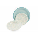 Servizio Piatti 18 Pezzi in Gres Villa d'Este Acqua Marina