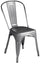 Sedia da Giardino 43x53x86 cm in Lamiera Silver