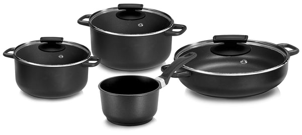 prezzo Batteria di Pentole 7 Pezzi in Alluminio Pressofuso Antiaderente Olympia Supreme