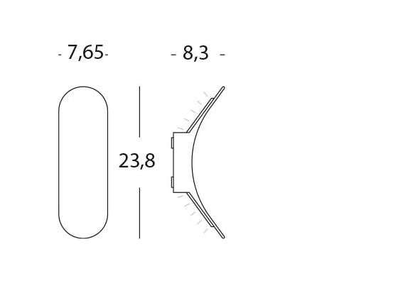 Applique da Esterno a LED 8W Sovil Wanda Bianco