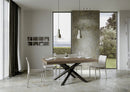 Tavolo Allungabile 200-304x90x77 cm Volantis Premium Tortora Telaio Antracite 