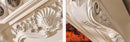 Camino Elettrico da Pavimento 120x160x33 cm Effetto Fiamma 1500W Avignon