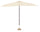 Ombrellone da Giardino 3x3 m Palo Ø48 mm in Alluminio e Poliestere Garden Ecrù