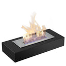 Camino Bruciatore a Bioetanolo da Tavolo 67x27,4 cm Flig Jacksonville Maxi Nero