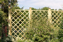 Grigliato Nocciolo 90x180 cm Maglia 11x11 cm in Legno di Conifera Impregnato  