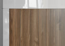 Mobile Buffet 3 Ante 138x42x86 cm in Legno TFT Lipari Bianco e Noce
