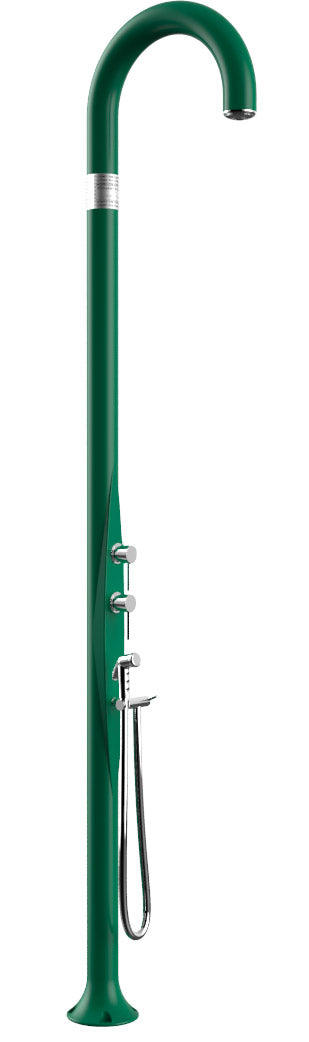 prezzo Doccia da Esterno Giardino Miscelatore Deviatore e Doccetta Mobile Arkema Funny Yin Verde