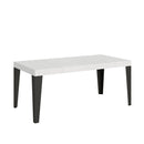 Tavolo Allungabile 180-284x90x77 cm Flame Bianco Frassino