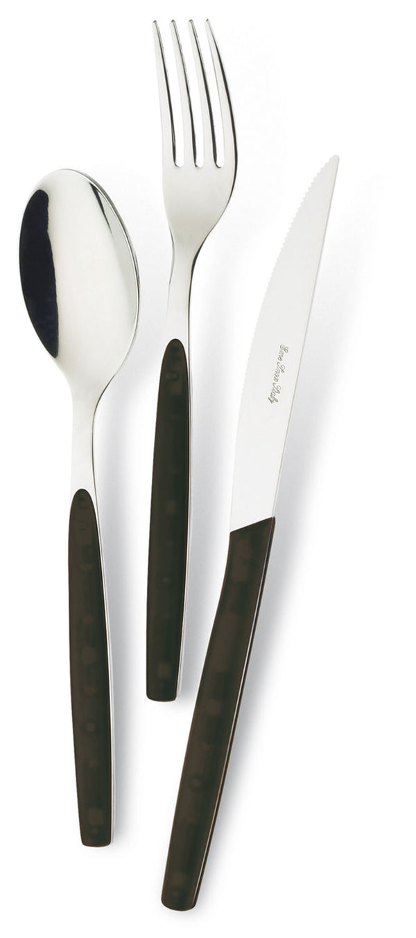 Servizio Set di Posate 24 pezzi in Acciaio Inox Eme Dream Fumè 111 prezzo