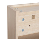 Specchio Armadietto da Bagno Pensile 3 Ripiani Interni in Legno Rovere 40x60x13,5 cm 