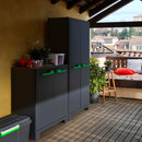 Armadio 4 Ripiani 80x44x182 cm Keter Moby Alto XL Antracite