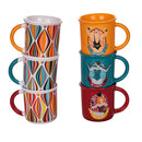 Set 6 Tazzine da Caffè Ø6,5x6,3 cm in Bone China VdE Tivoli 1996 Le cirque