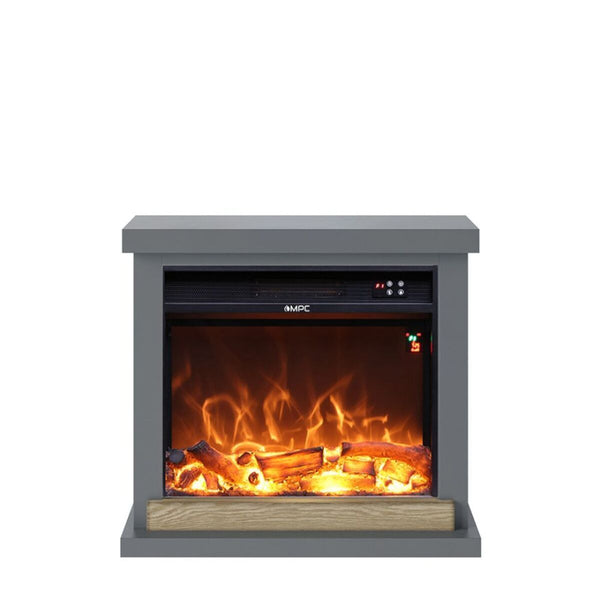 Camino Elettrico da Pavimento 75x67,8x24,5 cm Effetto Fiamma 1500W Sined Sorano Grigio Scuro acquista