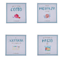 Sottopentola Quadrato 20x20x1 cm in Ceramica VdE Tivoli 1996 Le Travisate Bianco