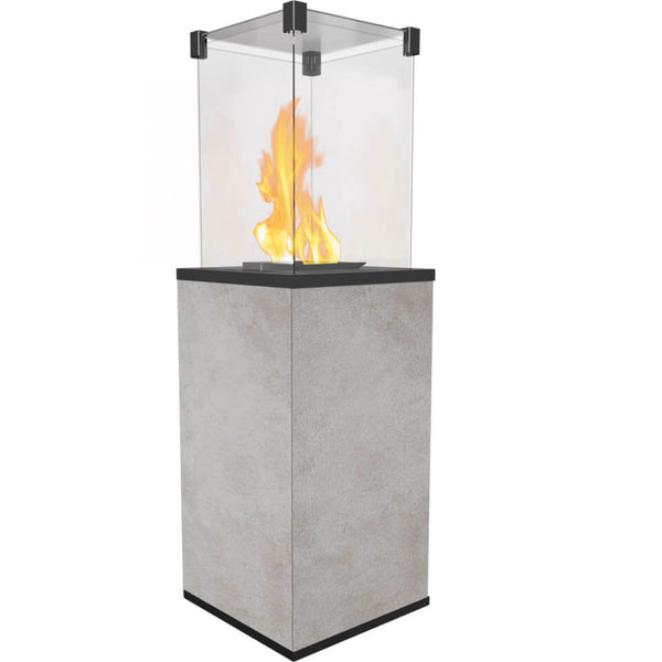 Stufa a Gas da Esterno cm 155,3x48,2x48,2 Flig Gastonia Ossido Grigio con Vetri sconto