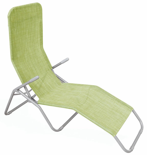sconto Sedia Sdraio Dondolina Pieghevole in Alluminio Soriani Text Verde