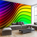 Fotomurale - Rainbow Waves 300X210 cm Carta da Parato Erroi