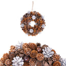 Set 2 Corone Natalizie con Mini Pigne Ø25 cm