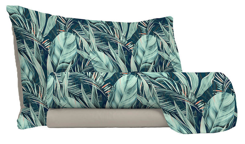 Set Lenzuola Sopra Sotto e Federe in Microfibra Tropical Varie Misure