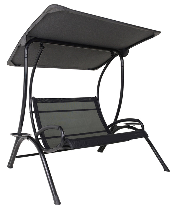 Dondolo da Giardino 2 Posti in Ferro Taddei Sirio Grigio Scuro sconto