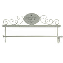 Portasciugamani da Parete 48x8xh24,50 cm in Metallo Paris Bianco