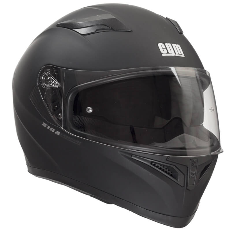 Casco Integrale per Scooter Visiera Lunga CGM Tampere 316A Nero Opaco Varie Misure