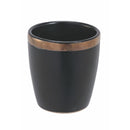 Set 6 Tazzine per Liquori Liquorini Naima White and Black in Gres VdE Tivoli 1996 Bianco e Nero