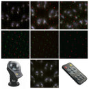 Proiettore Laser 2 Colori Effetto Neve Luci Natalizie da Interno e Esterno e Interno Soriani
