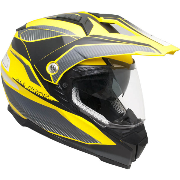 Casco Integrale per Moto Cross con Frontino CGM Forward 606G Giallo Opaco prezzo