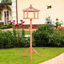 Casetta Mangiatoia per Uccelli in Legno 113x85x40 cm 